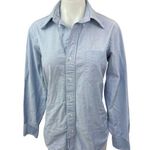 Brooks Brothers  Women's Blue Long Sleeve Pocket Button Down Shirt Top Size S Photo 0