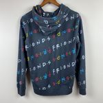 Friends Hoodie Sweatshirt M Gray Multicolor Graphic Pocket‎ Fleece Lined Size M Photo 6