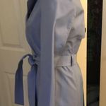 EXPRESS periwinkle purple blue rain Trench coat Photo 2