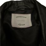 Understated Leather  Easy Rider Antiqued Gold Moto Black Leather Jacket Biker Photo 4