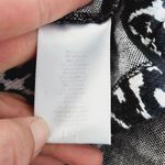 Anthropologie Eri + Ali Black & White Wild Leopard Crewneck Top Size Large Photo 6