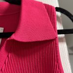 Babaton by Artizia Sculpt Knit Polo Top Pink XL Photo 3