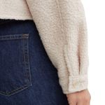 Divided Cropped Teddy Jacket Photo 4