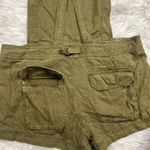 Free People expedition Olive green linen-blend overalls Photo 7