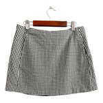 Urban Outfitters  Black and White Gingham Mini Skirt Photo 1