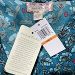 Band Of The Free New Floral Print Tassel Tie Babydoll Mini Dress Teal Size Small Photo 16