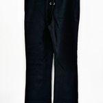 Reformation Len Black Lace Up Flare Leg Pants Size Large Photo 2