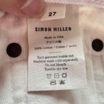 Simon Miller Lamere White Crop Jeans 27‎ USA Raw Hem Straight Wide Leg Denim Photo 13