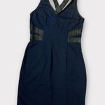 Boston Proper Women’s Navy Fitted Sleeveless Mini Dress Size 8 Photo 0