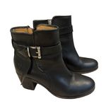 Frye  Malorie Knotted Short Boots Black Leather, Sz 6 Photo 4
