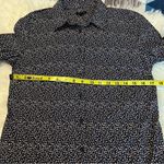 Ann Taylor  Dark Blue & Speckled Button Down Dress Shirt Women’s Size 6 Cotton Photo 7