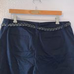 Gloria Vanderbilt  short blue with twist belt khaki shorts Photo 4