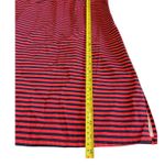 Sail To Sable STS Red Navy Stripe Knit Tunic Dress Lace Trim V Neck 3/4 Sleeve Women's M Photo 7