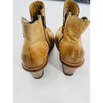 Bed Stu Countess Cognac Brown Leather Wedge Heel Ankle Booties Size 6.5 Photo 9