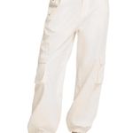 Bershka Off White Denim Cargo Joggers Photo 0