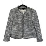 Ann Taylor NWT  Grid Fringe Tweed Open Jacket - Size 12 Photo 3