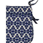 Vera Bradley Quilted Cotton Crossbody Bag With Blue Floral Pattern Adjustable St Photo 7