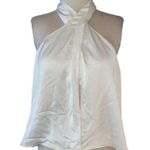 Ramy Brook Gretta Halter Neck Top In Ivory Large New Womens Sleevess Tank Photo 4