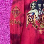 Urban Outfitters Def Leppard Pyromania 83' tour long sleeve tiedye tshirt size large Photo 3