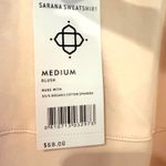 Satva Movement Sarana Embroidered Blossom Sweatshirt Women's Medium Blush Yoga Pink Photo 8