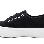 Superga 2790 Platform Low Top Black & White Sneakers Photo 2