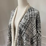 Anthropologie  Tiny Black Cream Southwestern Pattern Waterfall Open Cardigan XS Photo 2