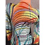 Alberto Makali Small Womens Cardigan Sweater Abstract Beaded Long Sleeve Y2K Photo 13