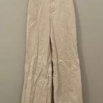 ZARA High-Waisted Cream Wide-Leg Pants trousers size XS! Photo 0