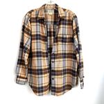 st. john's bay St John’s Bay Brown Flannel Button Down Dress Shirt Photo 2