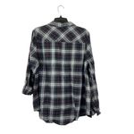 Dress Barn Women's Black Plaid Buttoned Shirt Photo 1