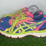 ASICS  Gel-Exalt 2 Women’s Size 6.5 Running Shoes Blue Pink Neon Yellow T473N Photo 0