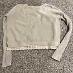 Urban Outfitters Kimchi Blue Lace Detail Hem Knitted Sweater Photo 4