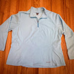 Eddie Bauer  Fleece Pullover 1/4 Zip Women's 2XL Long Sleeve‎ Blue Cozy Casual Photo 0