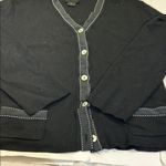 Andrea Jovine  Black  Cardigan with Button Details made in Italy Photo 4