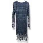 XCVI NWT Fonda Lace Crochet Midi Dress Women’s Size Small Blue Boho Style READ Photo 6
