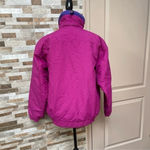 Patagonia Vintage  Y2K Jacket Full Zip Womens 10 M Pink Blue
Bomber Coat RARE Photo 7