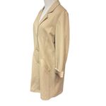 Isabella Bird Anthropologie Button Up Long Sleeve Pockets Knit Trench Coat Sz L Tan Size L Photo 2