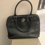 Giani Bernini  Black Satchel with Croc-Embossed Detail perfect condition Photo 0