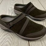 Easy Spirit Equinox Buckle Detail Slip-on Clogs 7M Moss Green Leather $69 Photo 0
