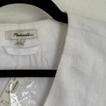 Madewell NWT Wharton Long Suiting Vest in White Sz 4 Small NQ969 Photo 8