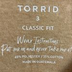 Torrid  classic fit crewneck top tunic shirt heather tan 3X NWT Photo 5