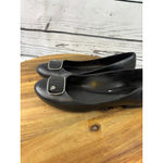 Women's Lauren Ralph Lauren Flats Black Silver Size 8.5 Photo 6