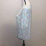 Disney  aqua blue Mickey Mouse Short Sleeve Pajama Shirt Photo 2