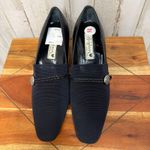 Brighton NWT Women's Quincy Block Heels Black Size 7.5 Braided Detail Photo 1