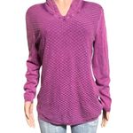 Pulp long sleeve v neck boysenberry pullover with hooded sweater L Purple Size L Photo 1