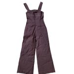 Anthropologie Maeve The Colette Portside Button-Front Jumpsuit Brown Size 6 Photo 4
