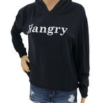 Dirty Laundry  XL Black Hangry Definition Long Sleeve Hoodie Tee Shirt T-Shirt Photo 0