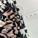 Max Mara Weekend Womens Floral 3/4 Sleeve Tie Waist Midi Dress Black White Size 6 Photo 9