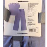 Berkley Jensen Lace Trim Pajama Set 2pc Periwinkle Stripe Size Large NWT Purple Photo 4