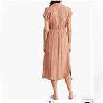 Lucky Brand Green Midi Shirt Dress with Notched Collar Photo 9